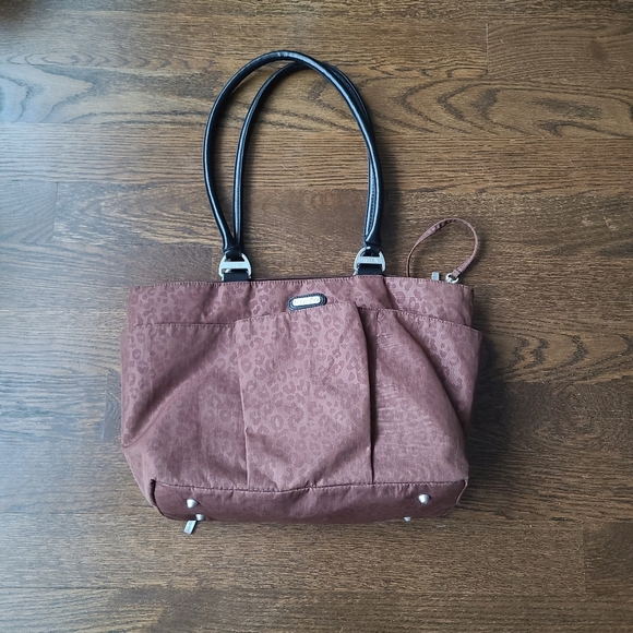 Baggallini brown Leopard Print Tote Bag 17×9×5 in. - Picture 1 of 10